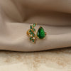 Emerald Nature Ring - 18K Gold